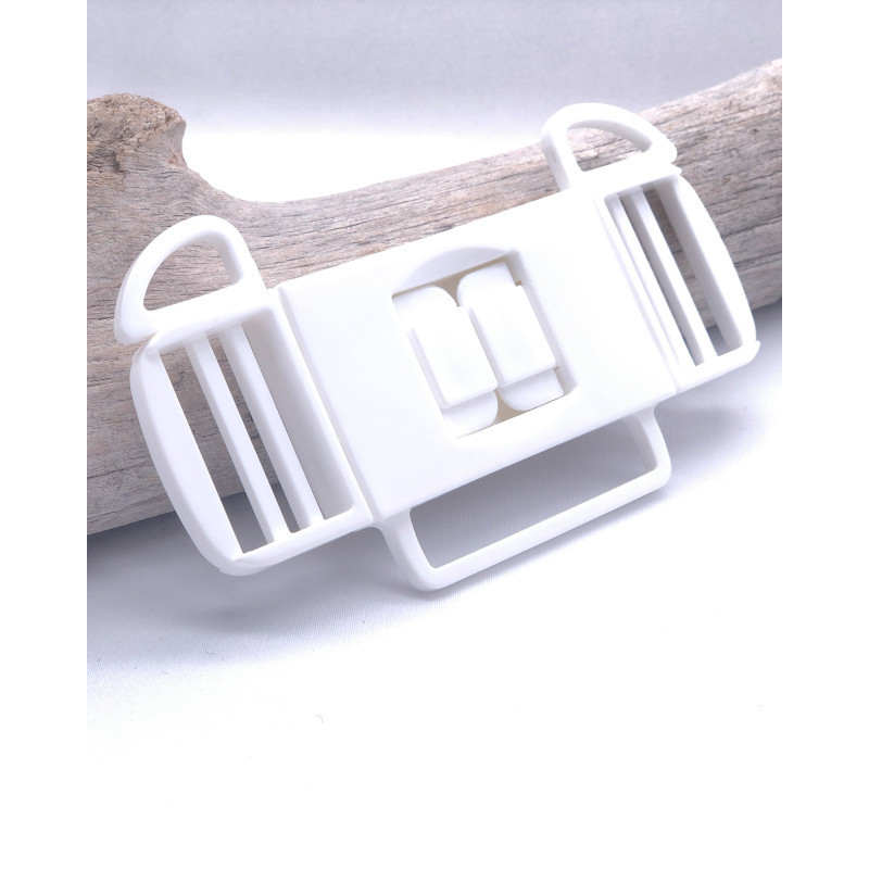 Boucle Plastique 3 Voies Blanc - Maison Klem