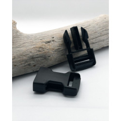 Black clip buckle 40mm