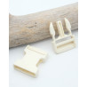 Ivory clip buckle, 30 mm