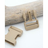 Beige clip buckle, 30 mm