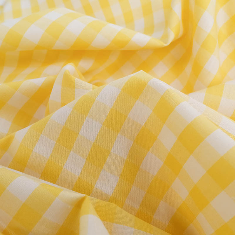 Vichy Moyens Carreaux Jaune - Maison Klem Vichy Moyens Carreaux Jaune - Maison Klem