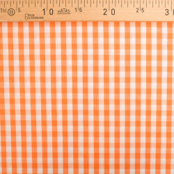 Vichy Moyens Carreaux Orange - Maison Klem