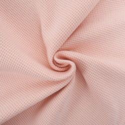 Maille Nid d'Abeille Coton Rose Clair - Maison Klem