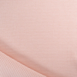 Maille Nid d'Abeille Coton Rose Clair - Maison Klem