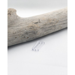 Transparent plastic lingerie loops, 10 mm