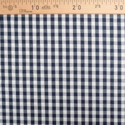 Vichy Moyens Carreaux Bleu Nuit - Maison Klem