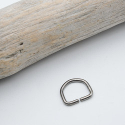Passant Demi-Rond 16MM Gun Métal - Maison Klem
