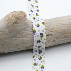 18MM Grape Flower Bias Tape