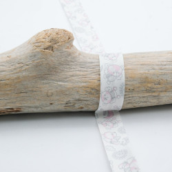 Teddy bias tape, 18MM, pink