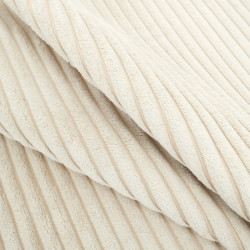 Velours Grosses Côtes Zoé Crème - Maison Klem