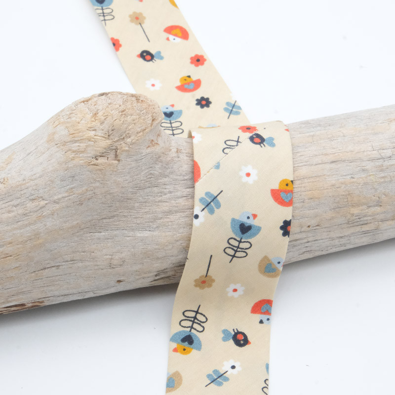 Kairos 30MM beige bias tape