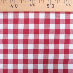 Vichy Grande Largeur Bordeaux - Maison Klem