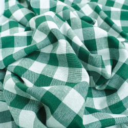 Vichy Grande Largeur Vert Bouteille - Maison Klem