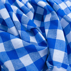 Vichy Grande Largeur Bleu Royal - Maison Klem