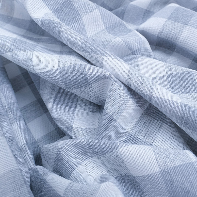 Vichy Grande Largeur Gris Clair - Maison Klem