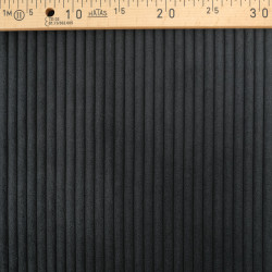 Velours Grosses Côtes Zoé Noir - Maison Klem