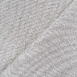 Toile Panama Effet Lin 140cm Gris - Maison Klem