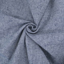 Toile Panama Effet Lin 140cm Bleu Marine - Maison Klem