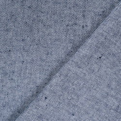 Toile Panama Effet Lin 140cm Bleu Marine - Maison Klem