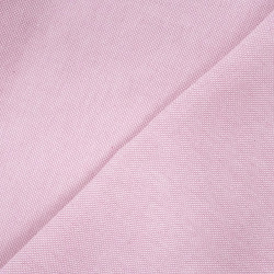 Toile Panama Effet Lin 140 cm Rose - Maison Klem