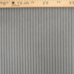 Velours Grosses Côtes Zoé Gris Foncé - Maison Klem