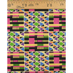 Tissu Wax Lurex Multicolore - Maison Klem