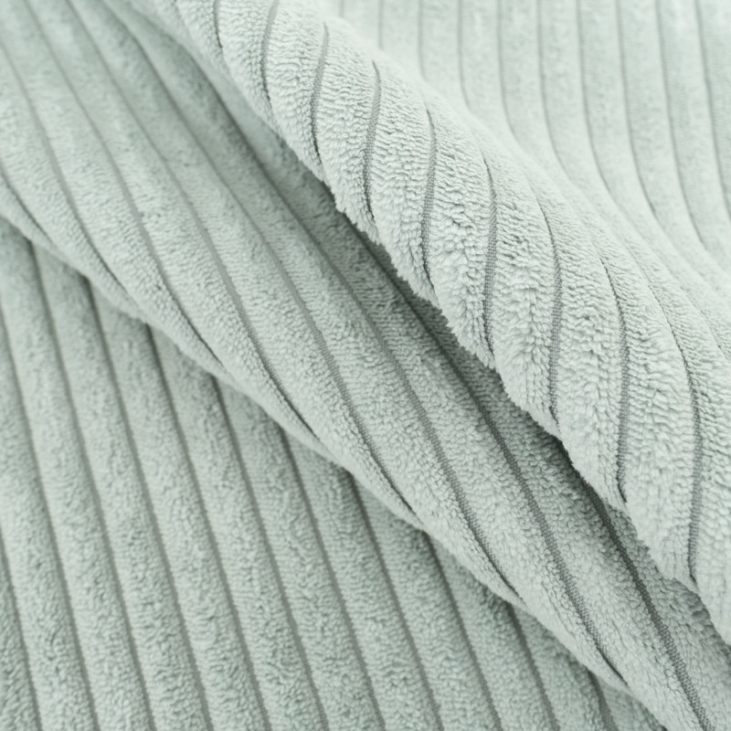 Velours Grosses Côtes Zoé Vert Sauge - Maison Klem