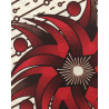 Tissu Wax Soleil Graphique Rouge - Maison Klem