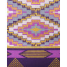Tissu Wax Lurex Graphique Violet - Maison Klem