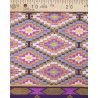 Tissu Wax Lurex Graphique Violet - Maison Klem