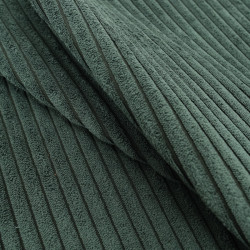 Velours Grosses Côtes Zoé Vert Jungle - Maison Klem