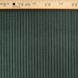 Velours Grosses Côtes Zoé Vert Jungle - Maison Klem