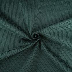 Velours Grosses Côtes Coton Oeko-Tex vert bouteille