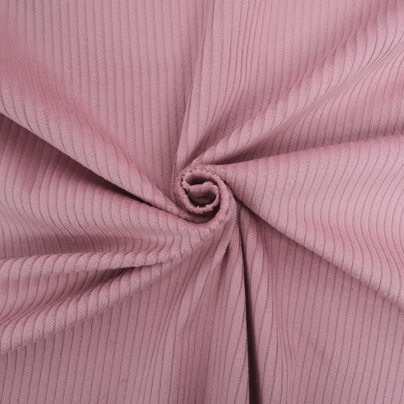 Velluto a coste larghe in cotone Armand, rosa antico