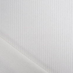 Terciopelo de algodón con canalé grueso Armand blanco