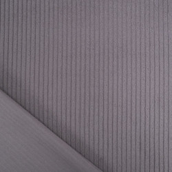 Velours Grosses Côtes Coton Oeko-Tex gris