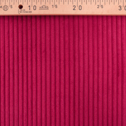 Velours Grosses Côtes Zoé Rouge - Maison Klem