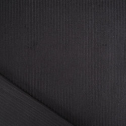 Terciopelo acanalado elástico Maé negro