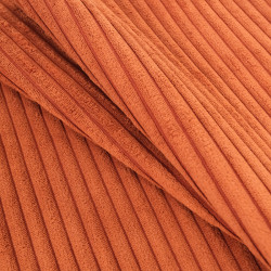 Velours Grosses Côtes Zoé Terracotta - Maison Klem