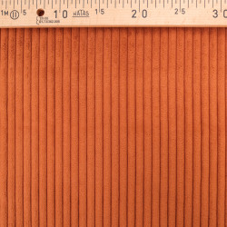 Velours Grosses Côtes Zoé Terracotta - Maison Klem