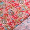 Coton Imprimé Lurex Asian Spirit Rouge - Maison Klem