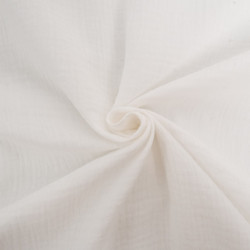 Double Gaze Unie 135CM Ecru - Maison Klem