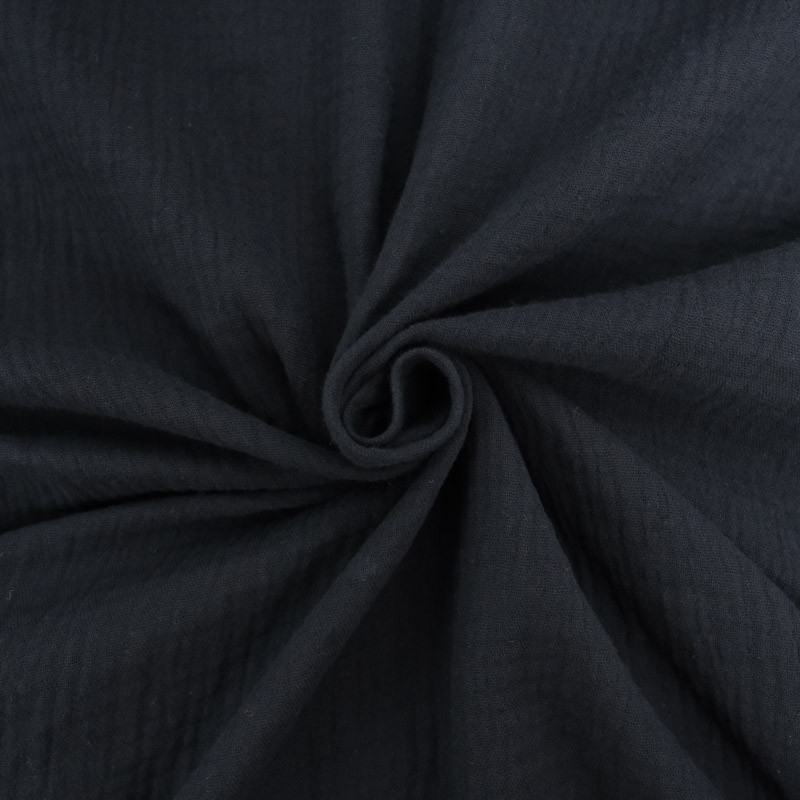 Double Gaze Unie 135CM noir - Maison Klem