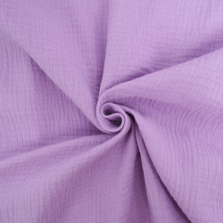 Double Gaze Unie 135CM violet - Maison Klem