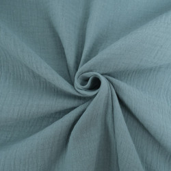 Double Gaze Unie 135CM océan - Maison Klem