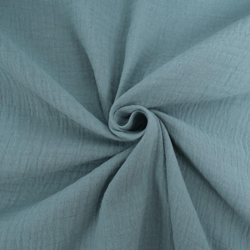 Double Gaze Unie 135CM océan - Maison Klem