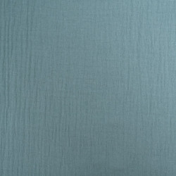 Double Gaze Unie 135CM Océan - Thaïs - Maison Klem