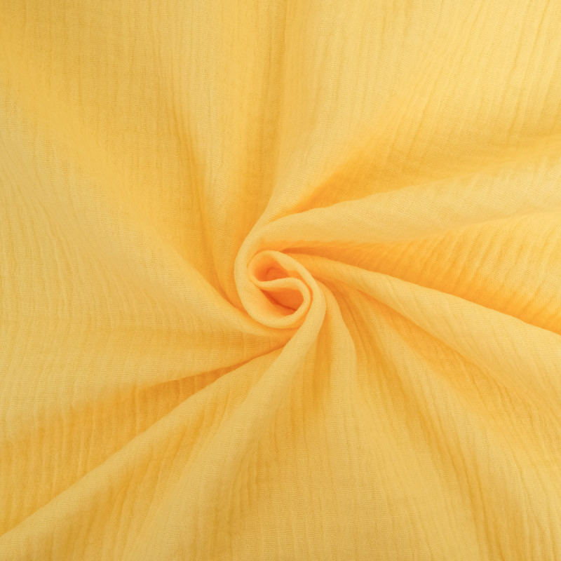 Double Gaze Unie 135CM jaune - Maison Klem