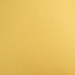 Double Gaze Unie 135CM Jaune - Thaïs - Maison Klem