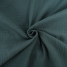 Double Gaze Unie 135CM vert forêt - Maison Klem